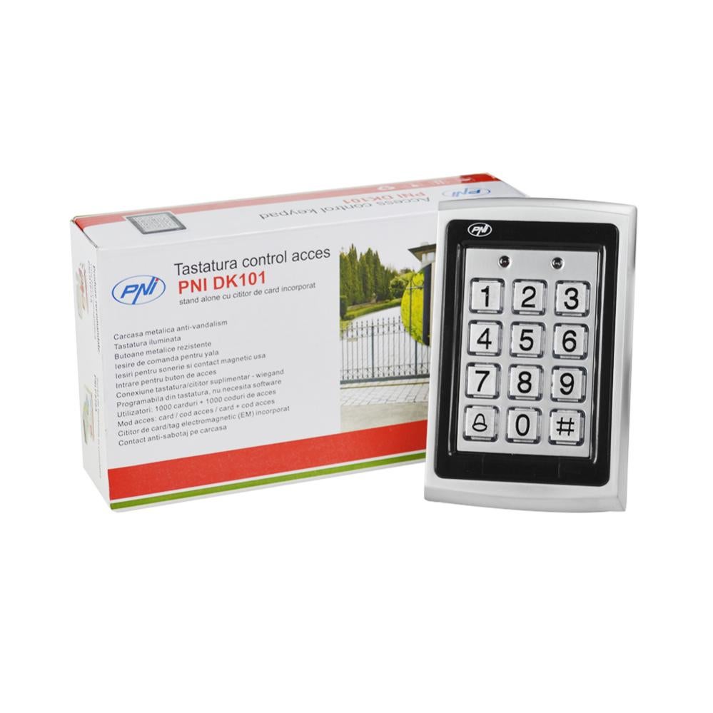 Tastierino Proximity Per Controllo Accessi IP65 Da Esterno In Alluminio – 1000 Codici E Tessere - 3