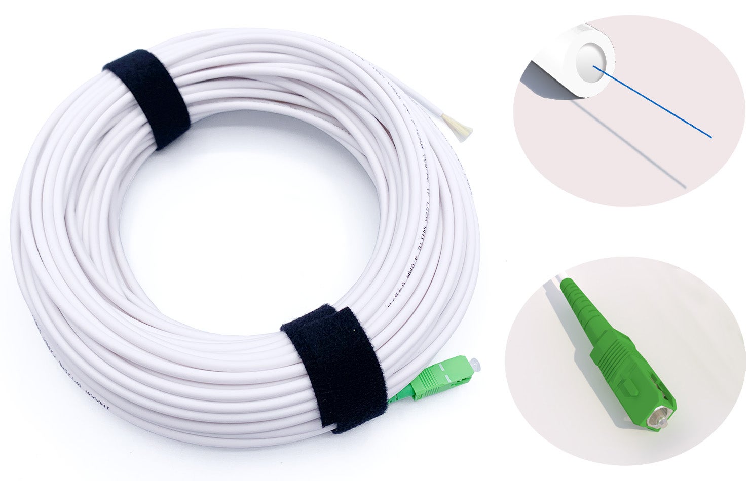 Elfcam® - 25 Metres Pigtail A Fibre Optique SC/APC Monomode OS2 Sans ...