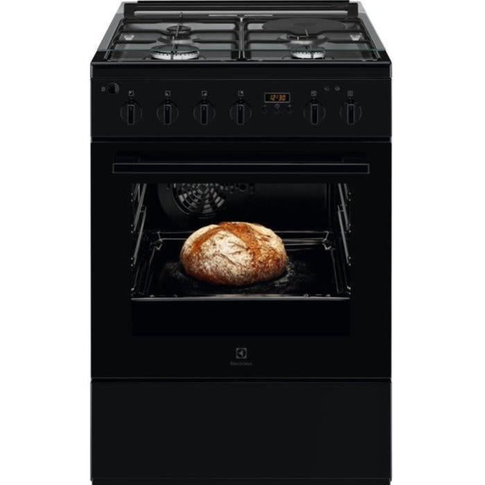 ELECTROLUX LKM624011K - Fornello combinato gas/elettrico 4 fuochi - Forno a  calore mescolato - Catalisi - 58L - Classe A - Nero | Leroy Merlin