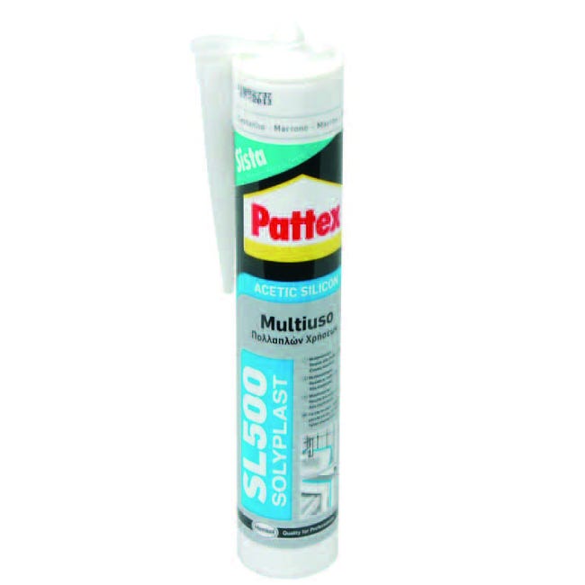 Pattex silicone sista sl-500 acetico colorato - ml.300 avorio