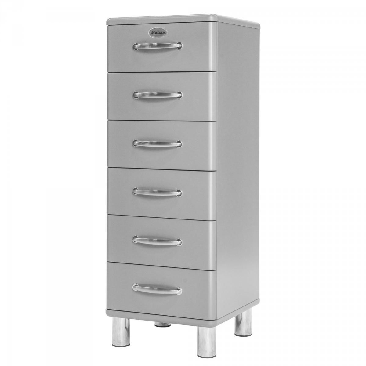 Commode haute 6 tiroirs en bois MALIBU | Leroy Merlin