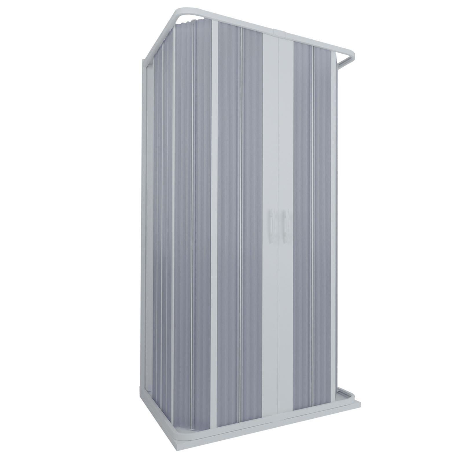 Box Doccia Angolare Flex 70x90cm Bianco - Apertura A Soffietto, Riducibile, Made In Italy | Facile Installazione - Foto 8