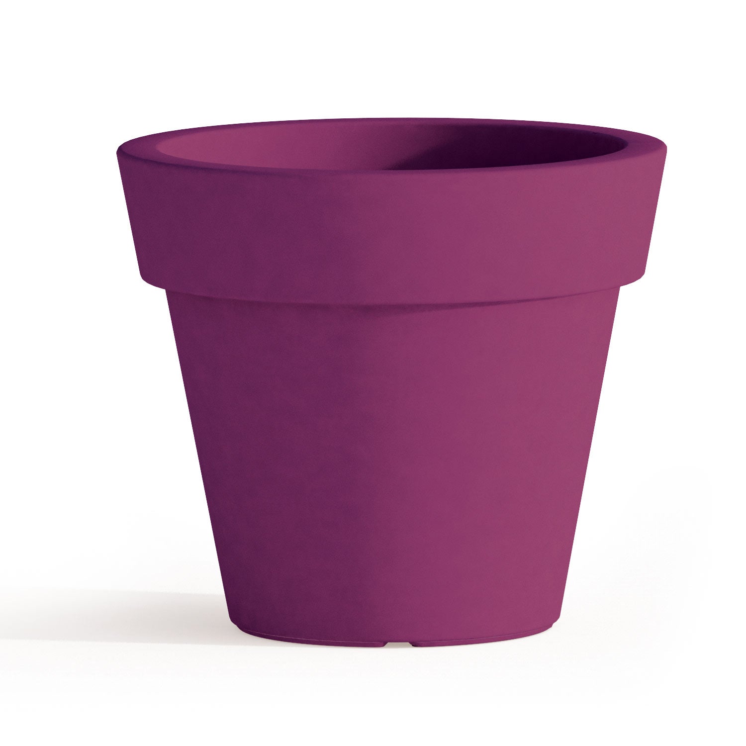 Pot de Fleurs Begonia avec soucoupe en résine Rond H45 Violet Ø 50Cm |  Leroy Merlin