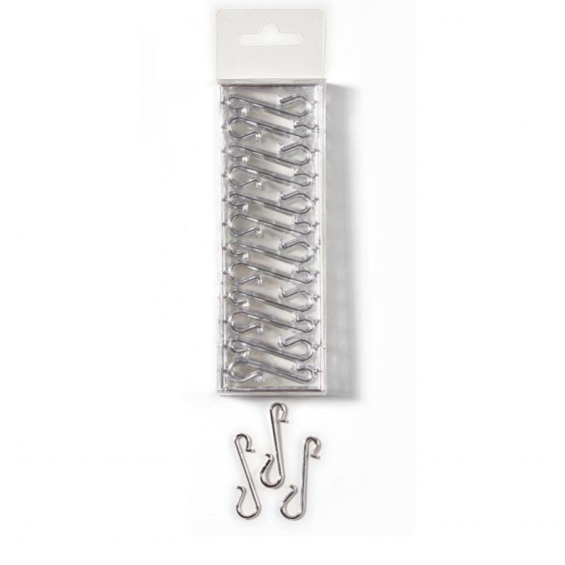 Set di 10 ganci appendiabiti (argento, alluminio, inox, senza viti