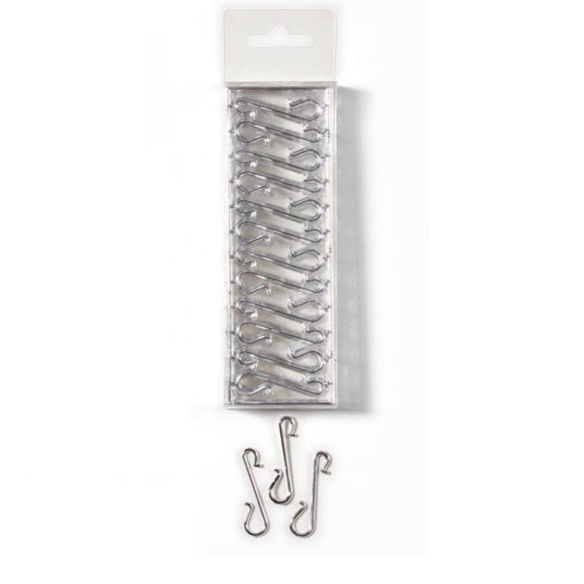 Set di 10 ganci appendiabiti (argento, alluminio, inox, senza viti Set di 10 ganci appendiabiti (argento, alluminio, inox, senza viti