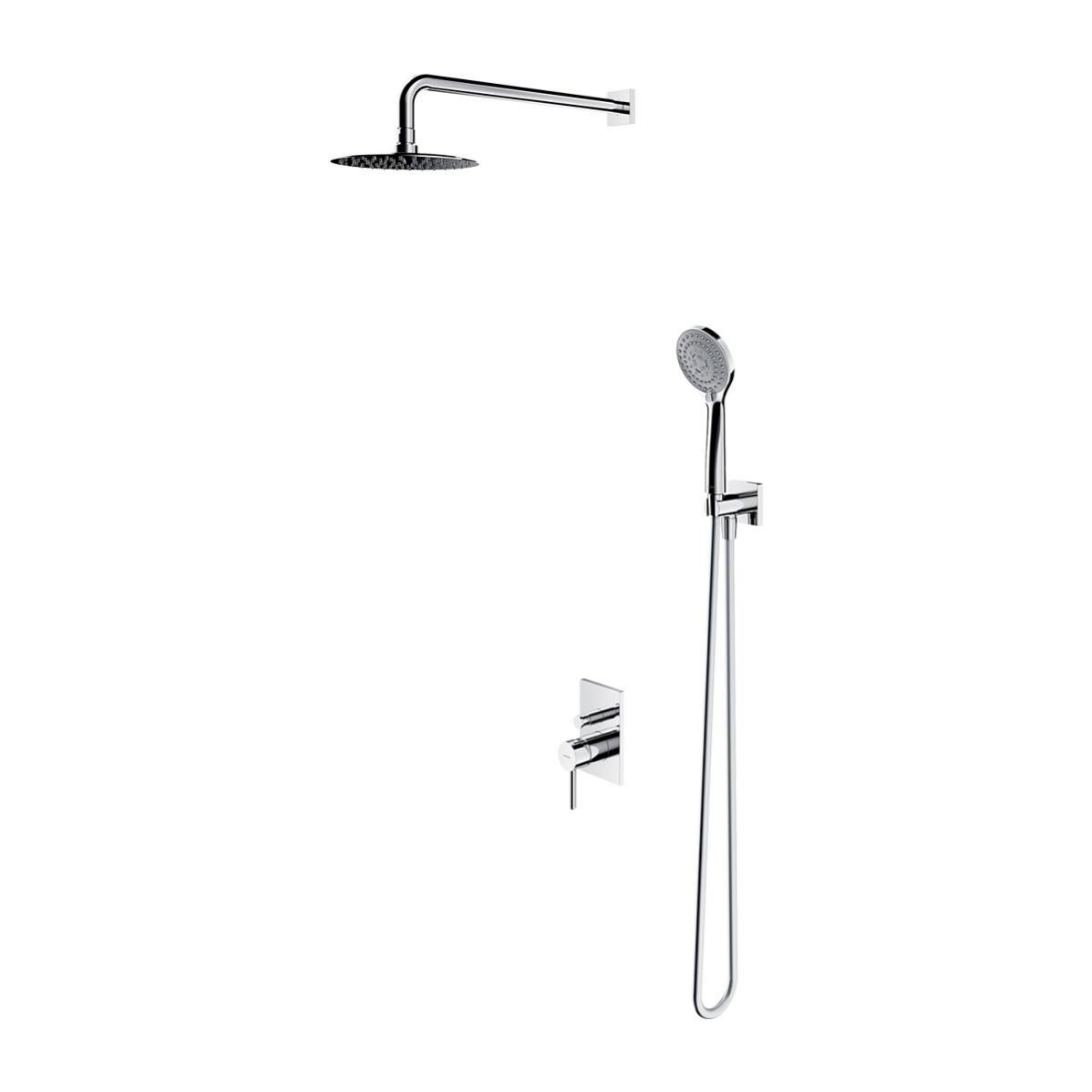 Colonne de douche encastrable Y Chrome Leroy Merlin
