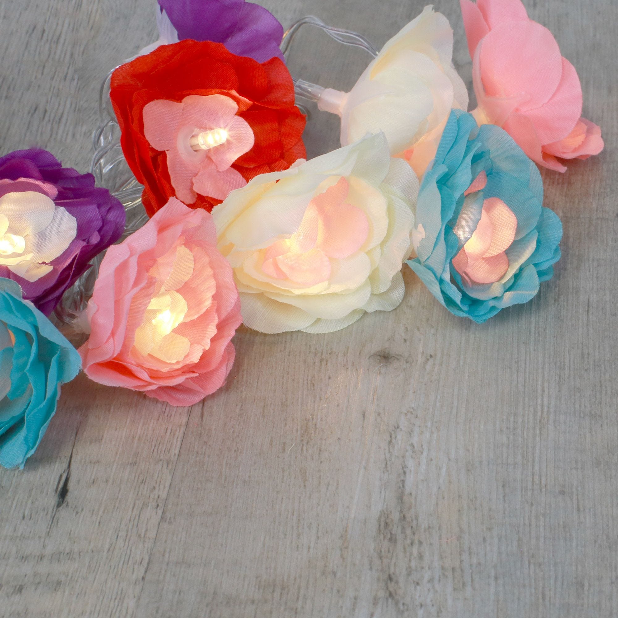 Fleur lumineuse LED artificielle, Rose lumineuse colorée Unique