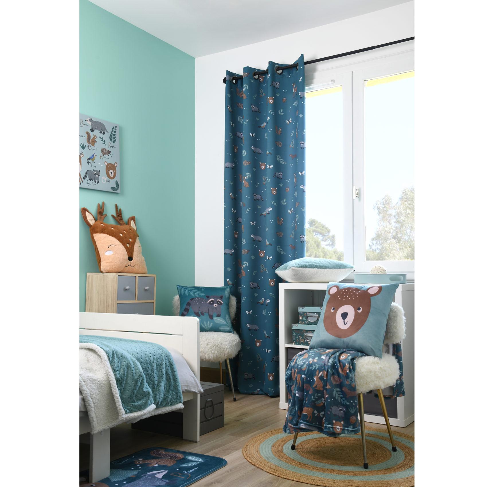 Rideau Enfant Et Occultant Canard 135 X 260 Cm Polyester Leroy Merlin