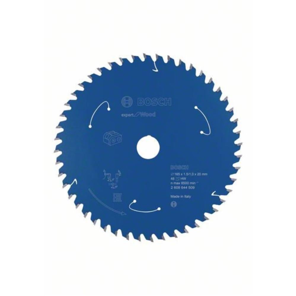 Lame De Scie Circulaire Expert Bosch Pour Bois - 165x20x2,6 Mm - 48 Dents - Coupe Précise Et Durable