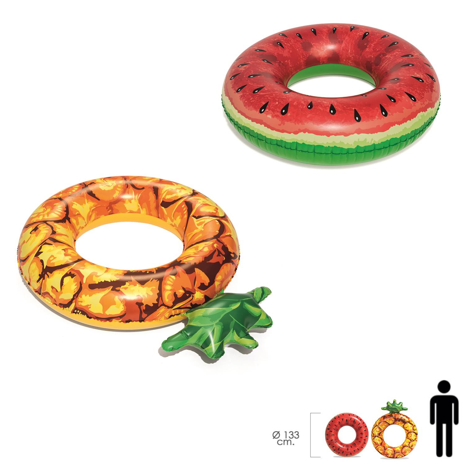 Flotador Rosco Piña / Sandia Colores Surtidos Ø 116 Cms.