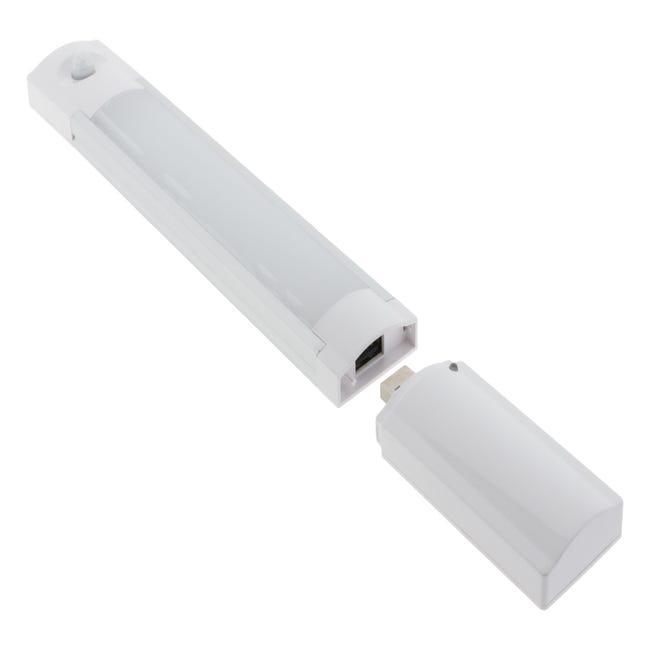 Réglette LED avec détecteur de mouvement et batterie rechargeable USB en  CCT pose facile.