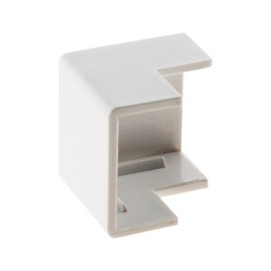 Moulure électrique adhésive 10x10 Taille 1m Couleur Blanc