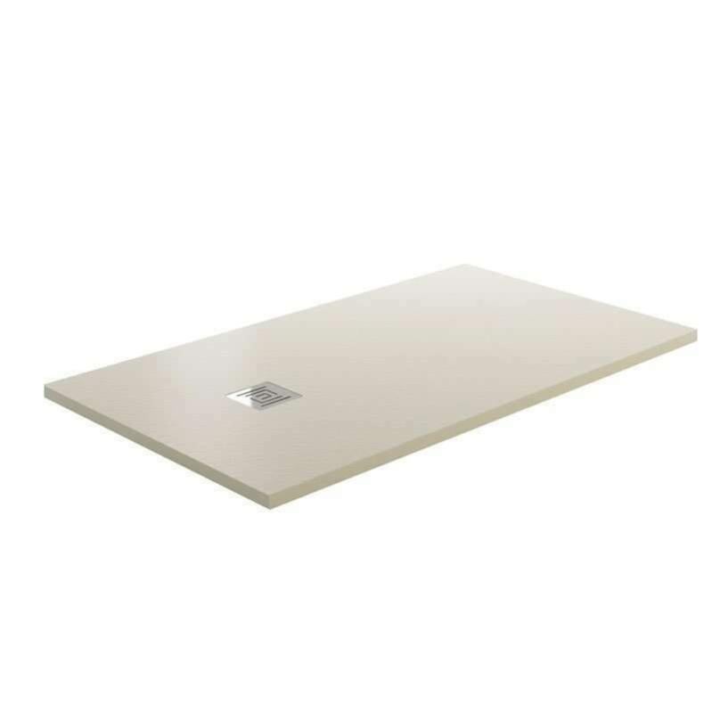 Receveur de douche 160x80 cm, Beige, extra plat Ardesia Leroy Merlin