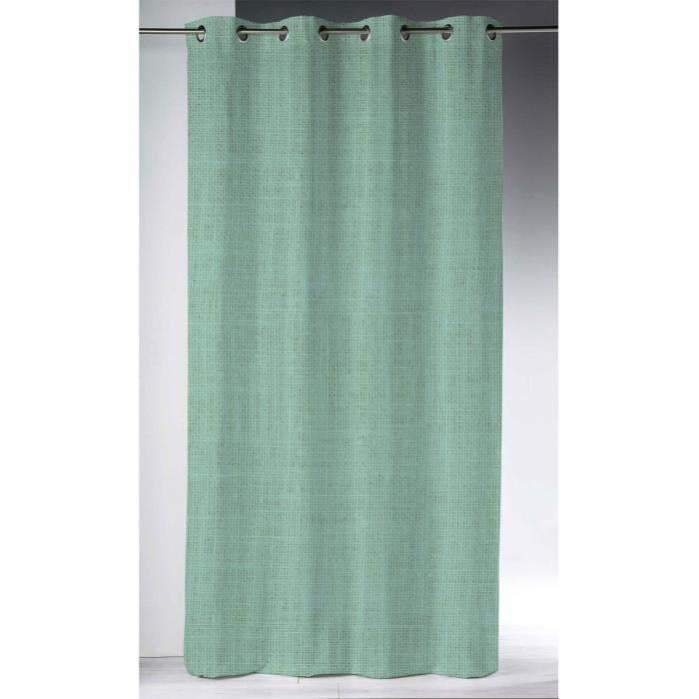 Rideau A Oeillets 140x280 Cm En Lin Lave Jade Leroy Merlin