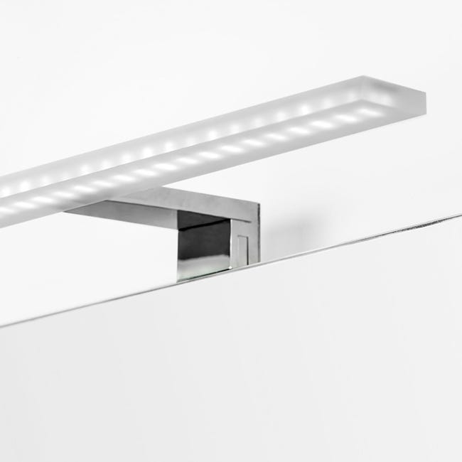 Emuca applique led per specchio di bagno, 300 mm, ip44, luce bianca ...