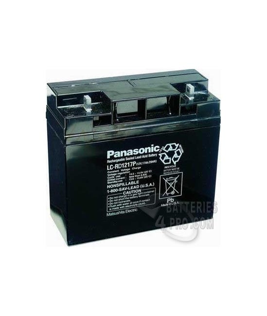 Batterie Plomb Panasonic 12V 17Ah LC-RD1217P