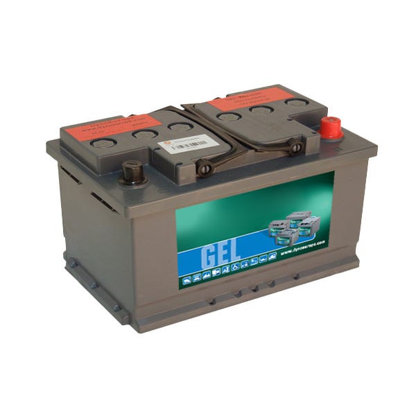Batterie plomb gel 12V 56Ah/C20 (+)D bornes auto