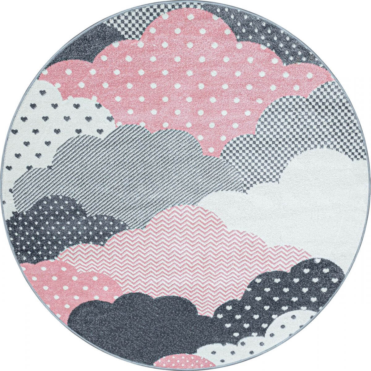 CLOUD - Tapis chambre enfant 080 x 150 cm - rose