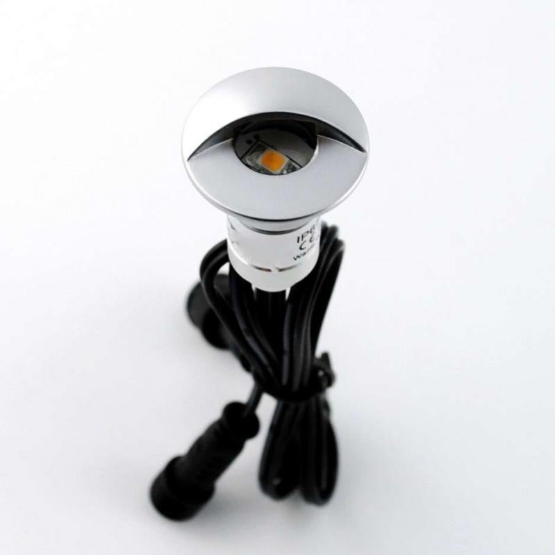 Mini spot LED encastrable 0,3W 12V - Blanc Chaud