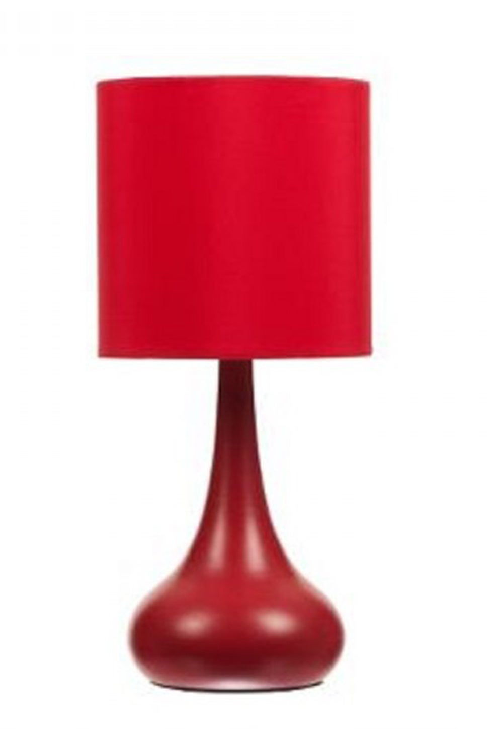 Lampe de chevet tactile rouge