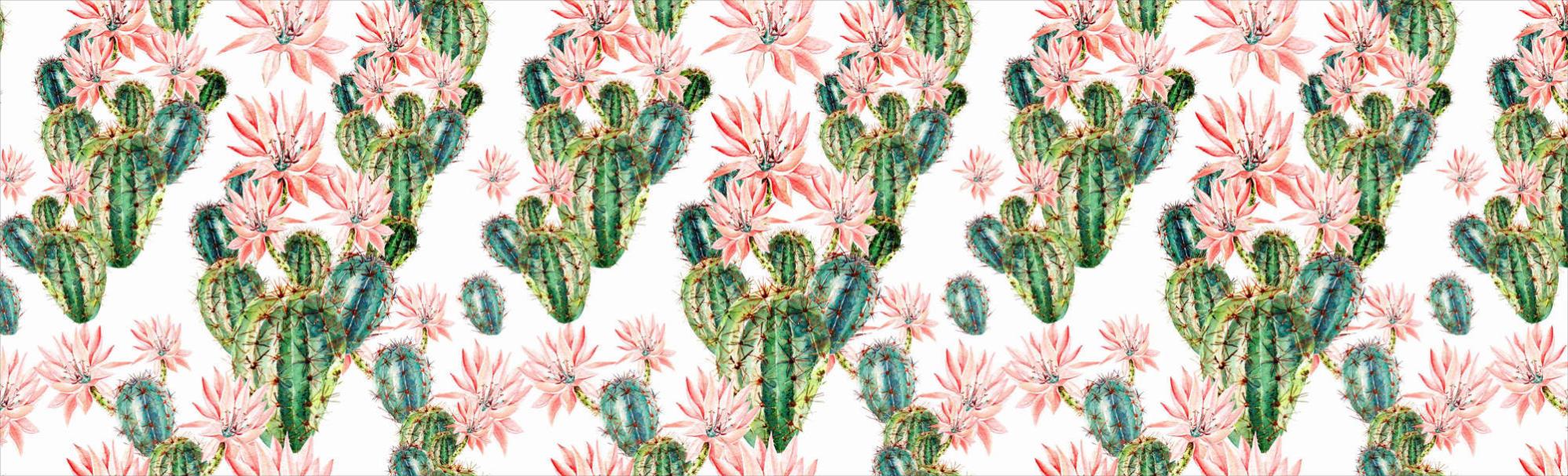 Tappeto Cucina Sagomato 50x120 Cm – Stampa HD Cactus, Antiscivolo E Antimacchia, Made In Italy