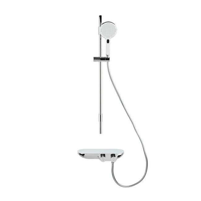 Swiss Aqua Technologies /Grohe Set de douche avec mitigeur + Douchette 3  jets barre avec curseur