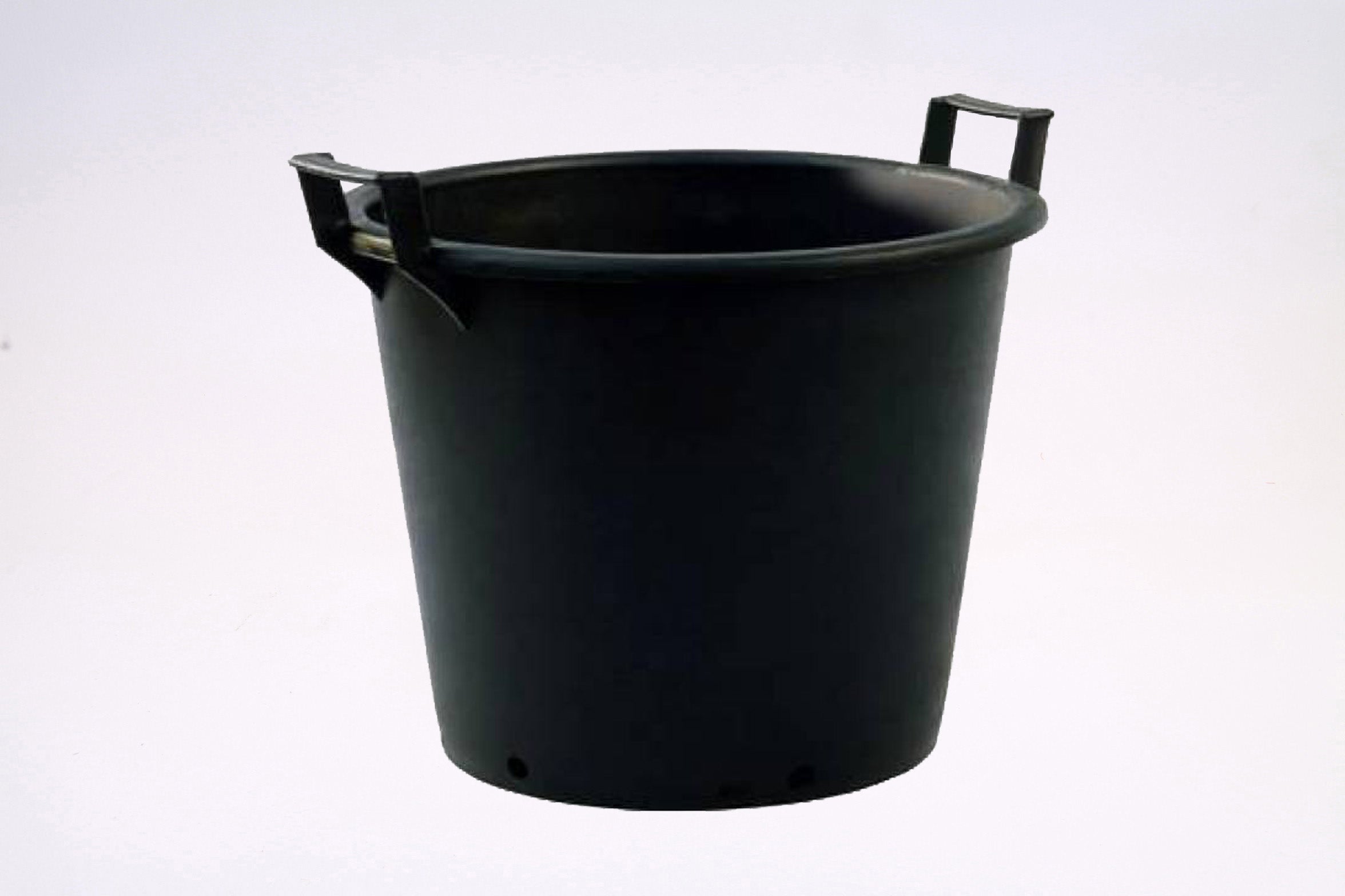 MASTELLO CON MANICI 60X55X51 NERO LT 100 VASO CON MANICI PER PIANTE