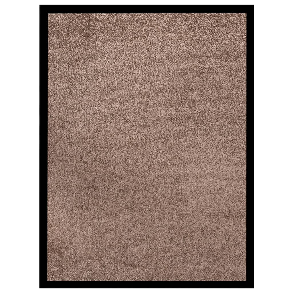 Vidaxl felpudo marrón 60x80 cm