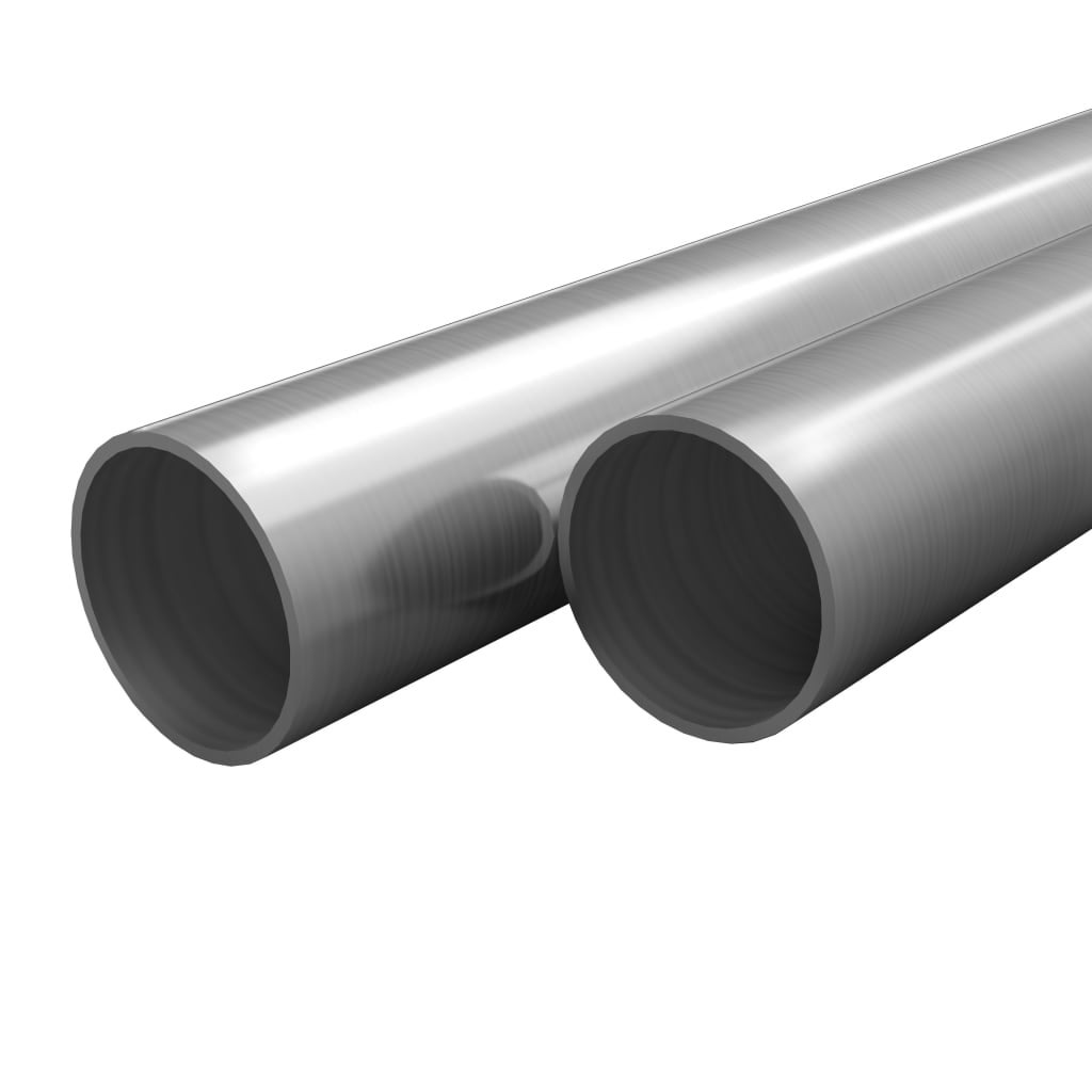 Tube rond tube en acier inoxydable v2a VA en acier inoxydable rond inox tubes à 145 cm 