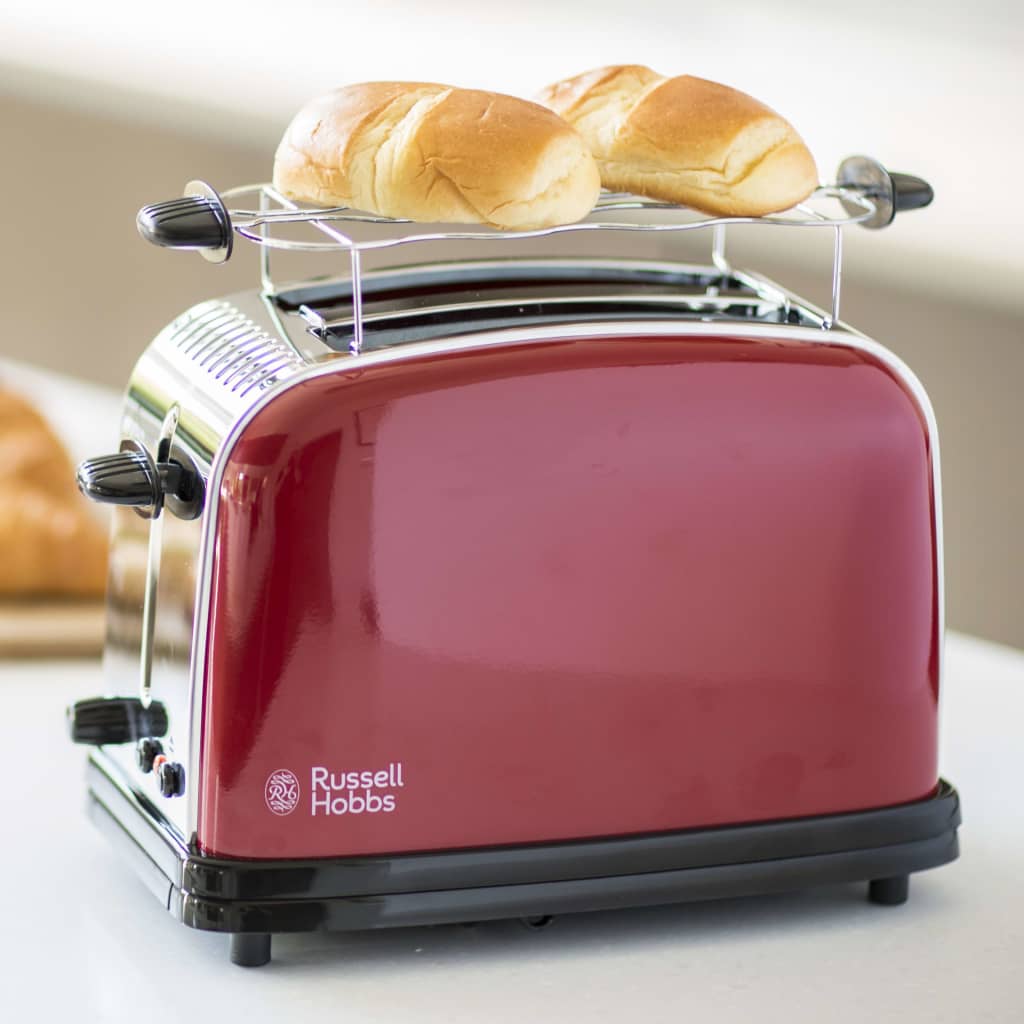 Russell Hobbs Textures Red Tostapane 850 W Rosso 