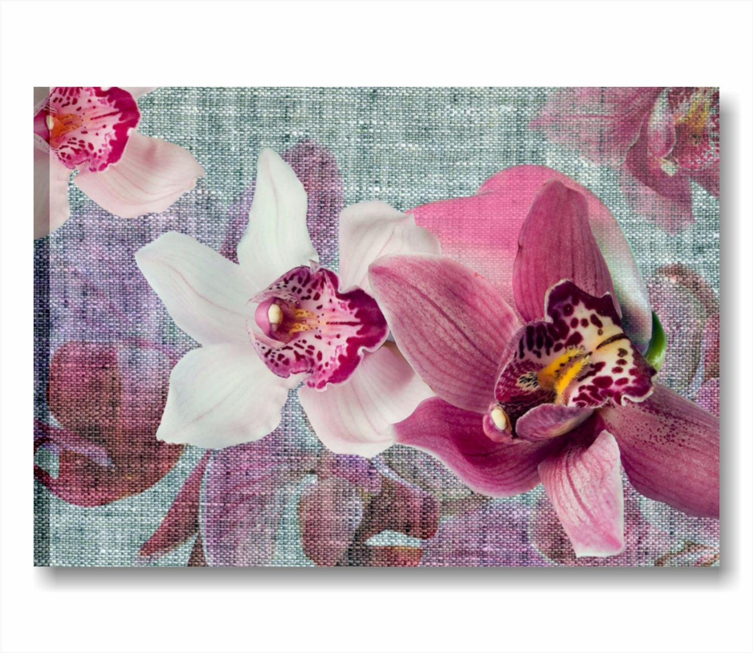 Tableau Moderne Sur Toile "Rosa Rossa 5" - Fleurs - 70x50 Cm - Fabriqué En Italie
