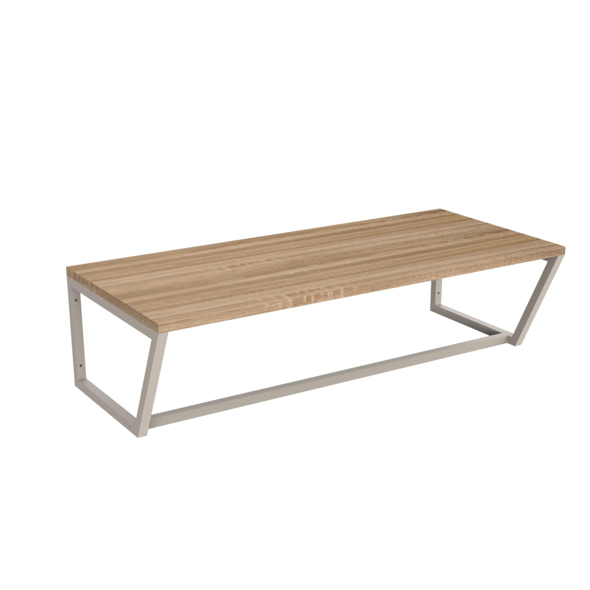 Scrivania Industriale A 2 Ripiani Box And Beyond - Legno Eucalipto E Metallo Bianco - 76x51x185 Cm - 2