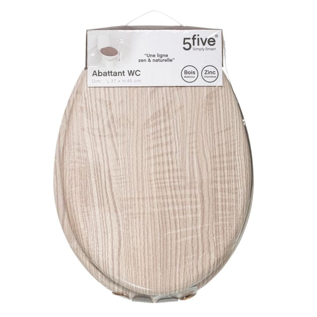 Abattant WC bois fonc Five