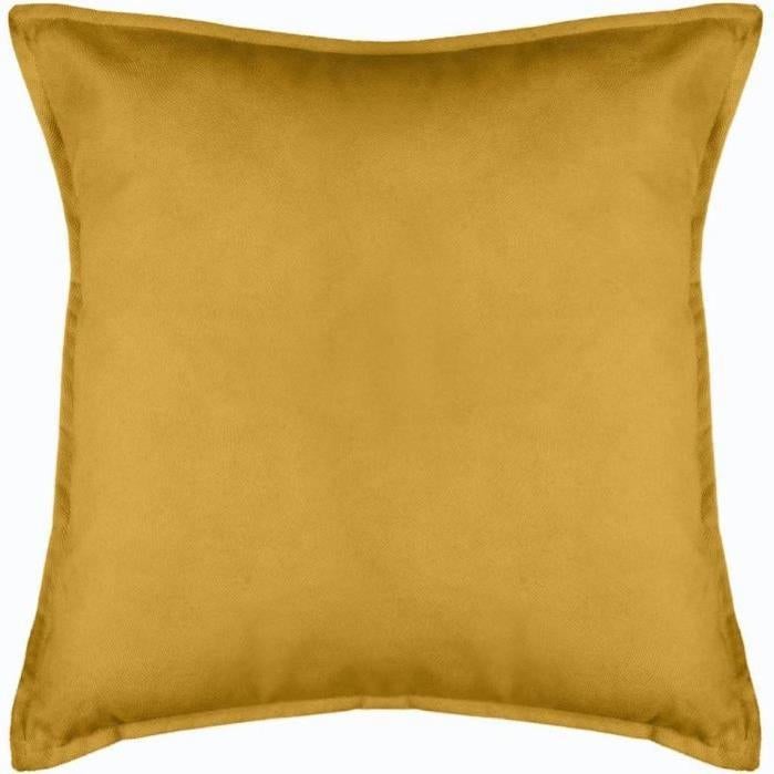 Fodera per cuscino cotone ocra 50x70cm