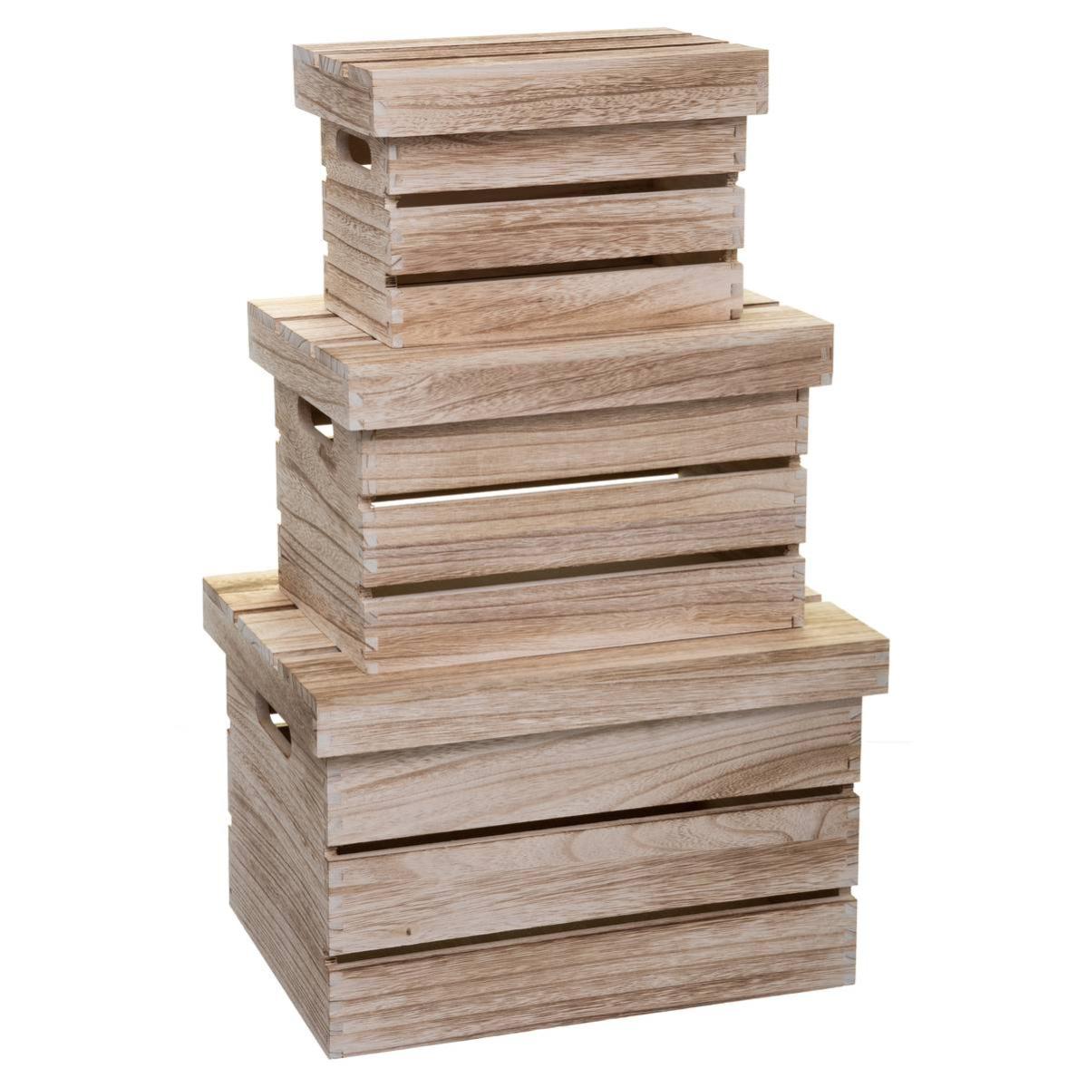 3 cajas de madera 5Five Leroy Merlin