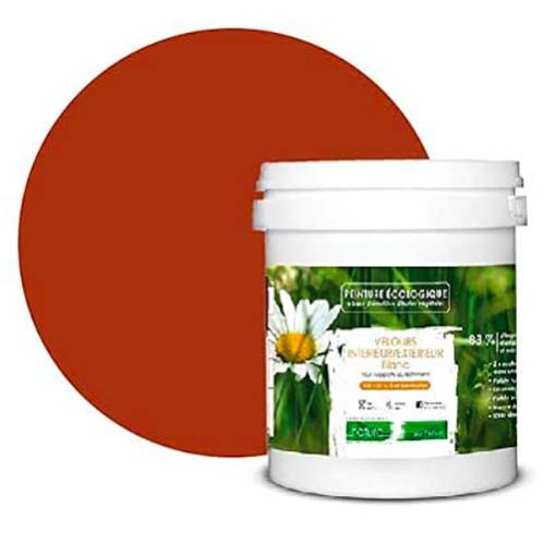 Peinture Naturelle Ecologique Interieur Exterieur Aspect Velours Natura 1l 13m Classe Energetique A Rouge Terracotta Box Deco Couleurs Leroy Merlin