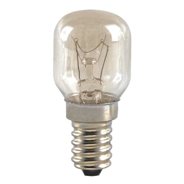 Ampoule e14 - 40 w - 230v pour four - electrolux - diamètre : 29 mm.