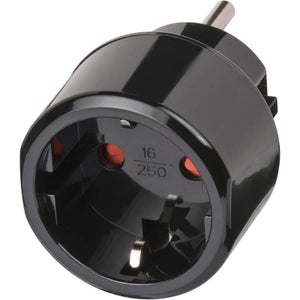 Vhbw Adaptateur voyage pour prise (connecteur euro vers prise UK) - noir,  250 V / 16 A