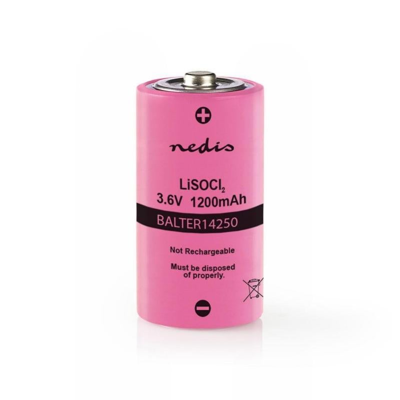 NEDIS Pile au Lithium Chlorure de Thionyle ER14250 3,6 V 1200 mAh ...