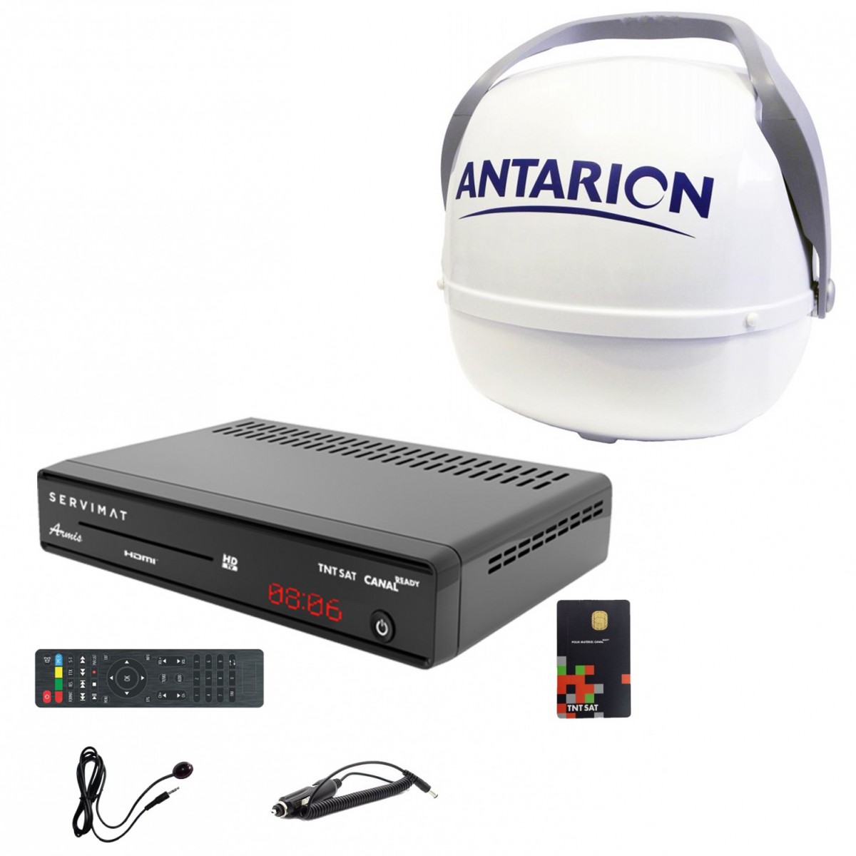 Antarion Antenne 100 Automatique 40 Cm Portable Camping Car Caravane