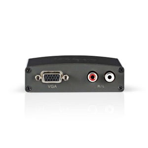 Vhbw Adaptateur HDMI vers RCA - Convertisseur audio et vidéo 3RCA AV blanc