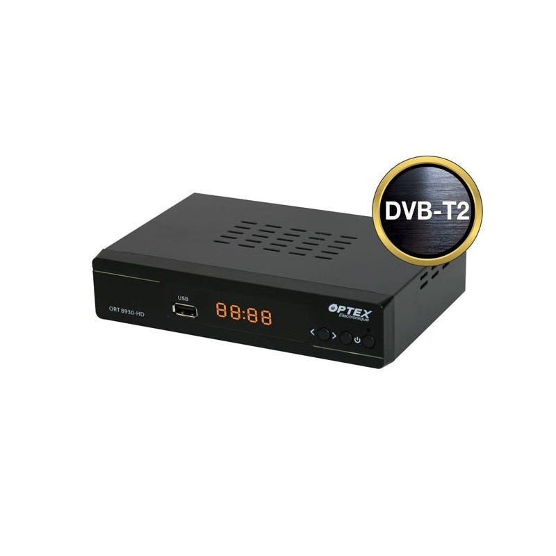 Décodeur stick TNT DVB-T2 HEVC HDMI - noir