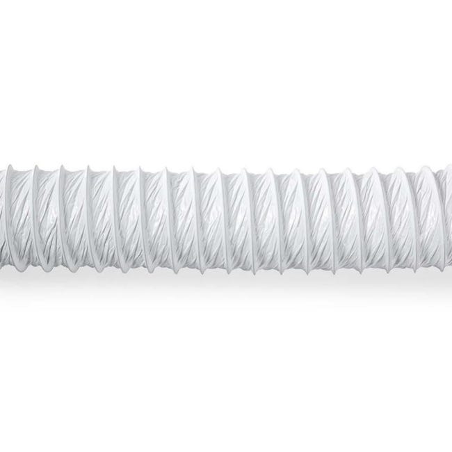 Tuyau d'évacuation en PVC flexible Ø 100/102 mm, 10 m par exemple pour  climatisation, sèche-linge