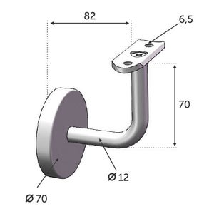 Raccord orientable pour tuble inox - Finition : Brossé - Matériau : Inox  316 - Pour tube de diamètre : 42,4 mm - ITAR