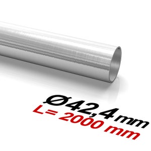 55 x 1.5mm - Tube inox 304 finition poli, longueur 1m