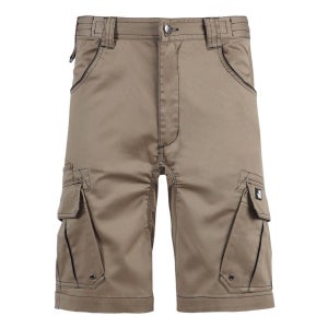 Bermuda De Travail SMART Avec Renforcements - Couleur Beige-noir - Taille XL - Confort Et Résistance Pour Le Quotidien