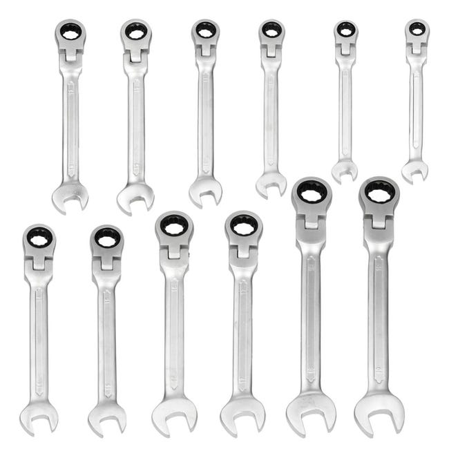 Chiavi Combinate A Cricchetto Snodate In Pollici - Foto 3