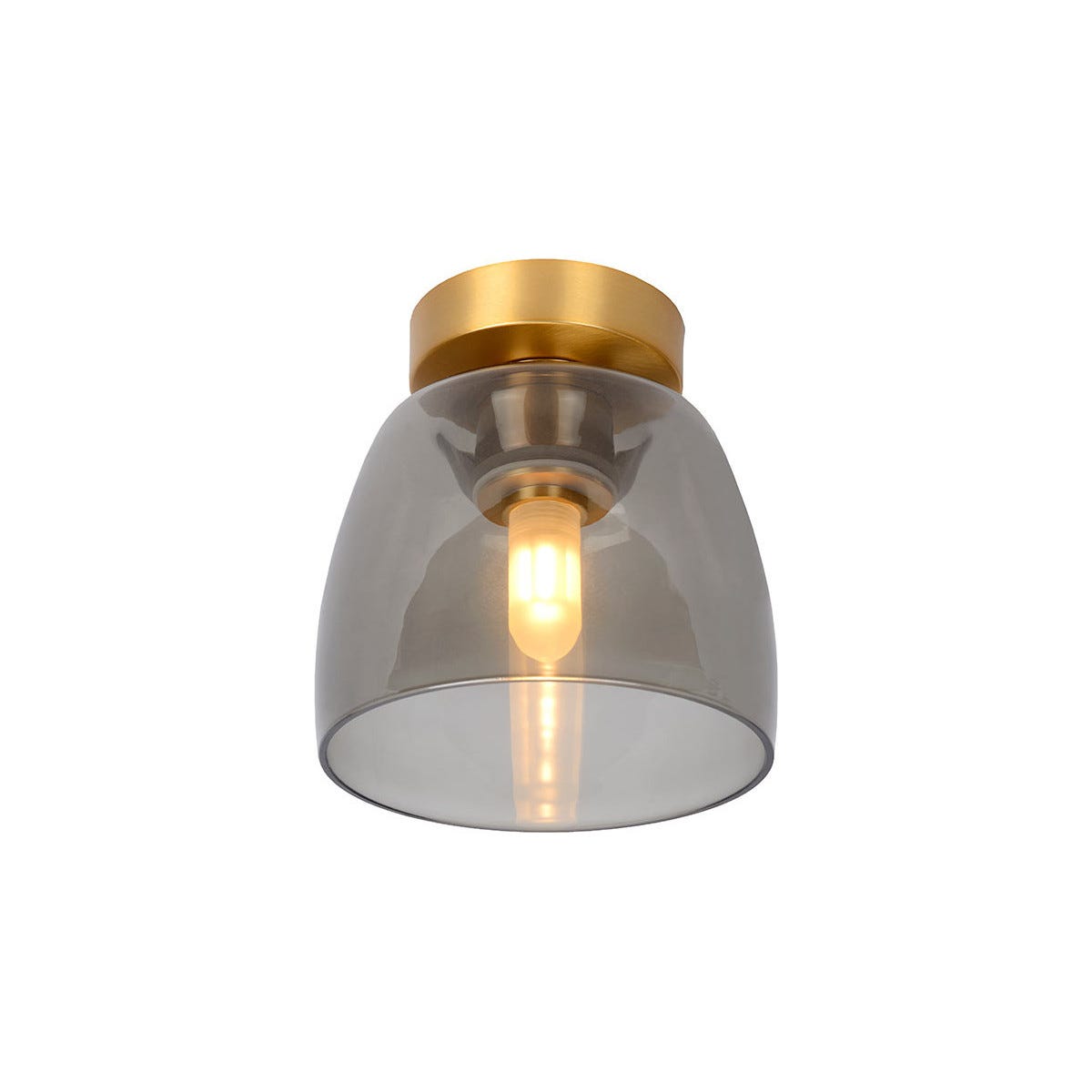 Plafonnier salle de bain LED chrome/verre clair - Javillier Luminaires  77400 Saint Thibault des Vignes