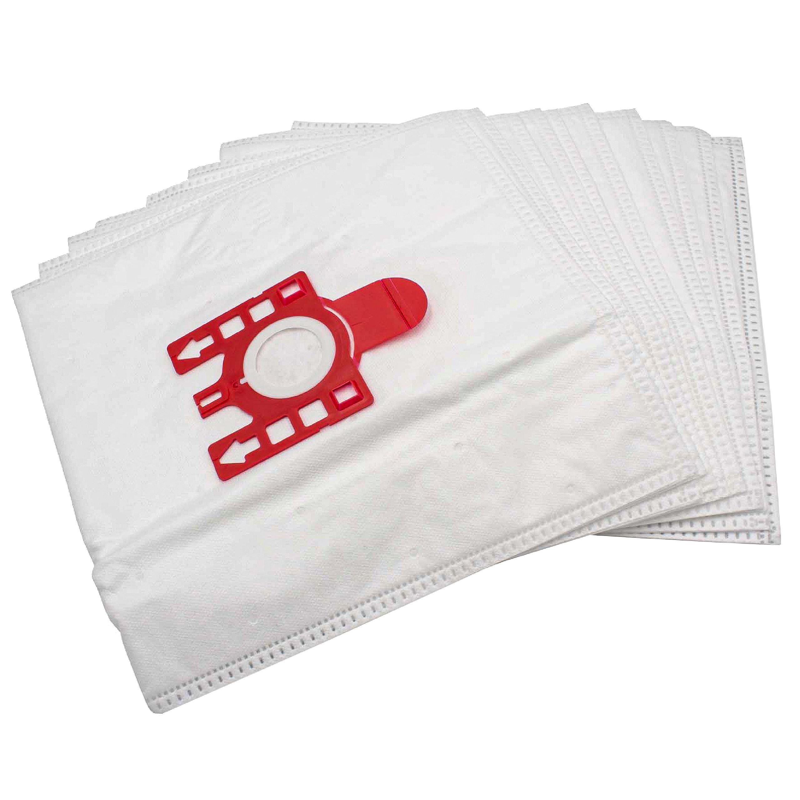 vhbw - 10x pièce - sacs en papier, sacs d'aspirateur compatible