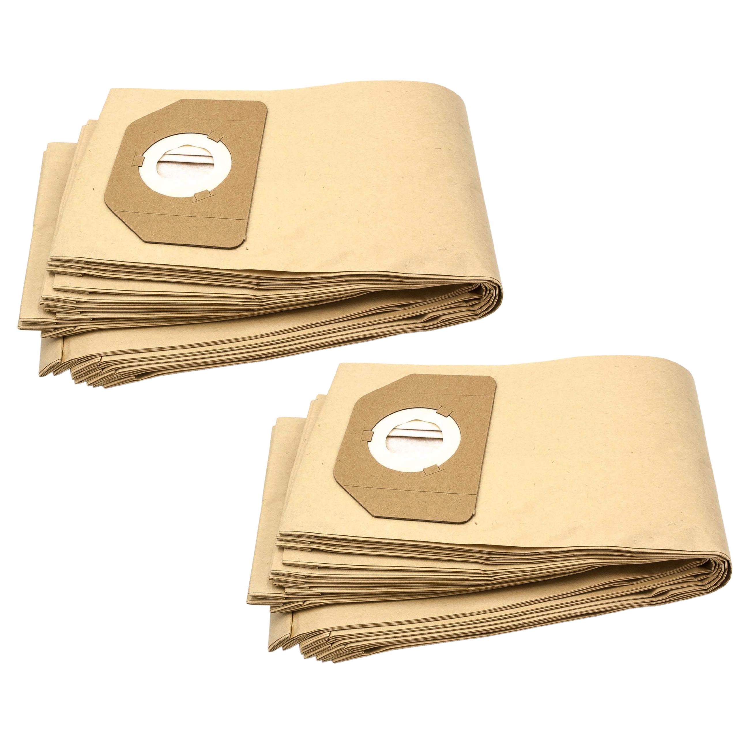 Vhbw 20x sacs compatible avec Rowenta RU 100 / RU100, RU 11 / RU11, RU 110  / RU110, RU 12 / RU12 aspirateur - papier, couleur sable